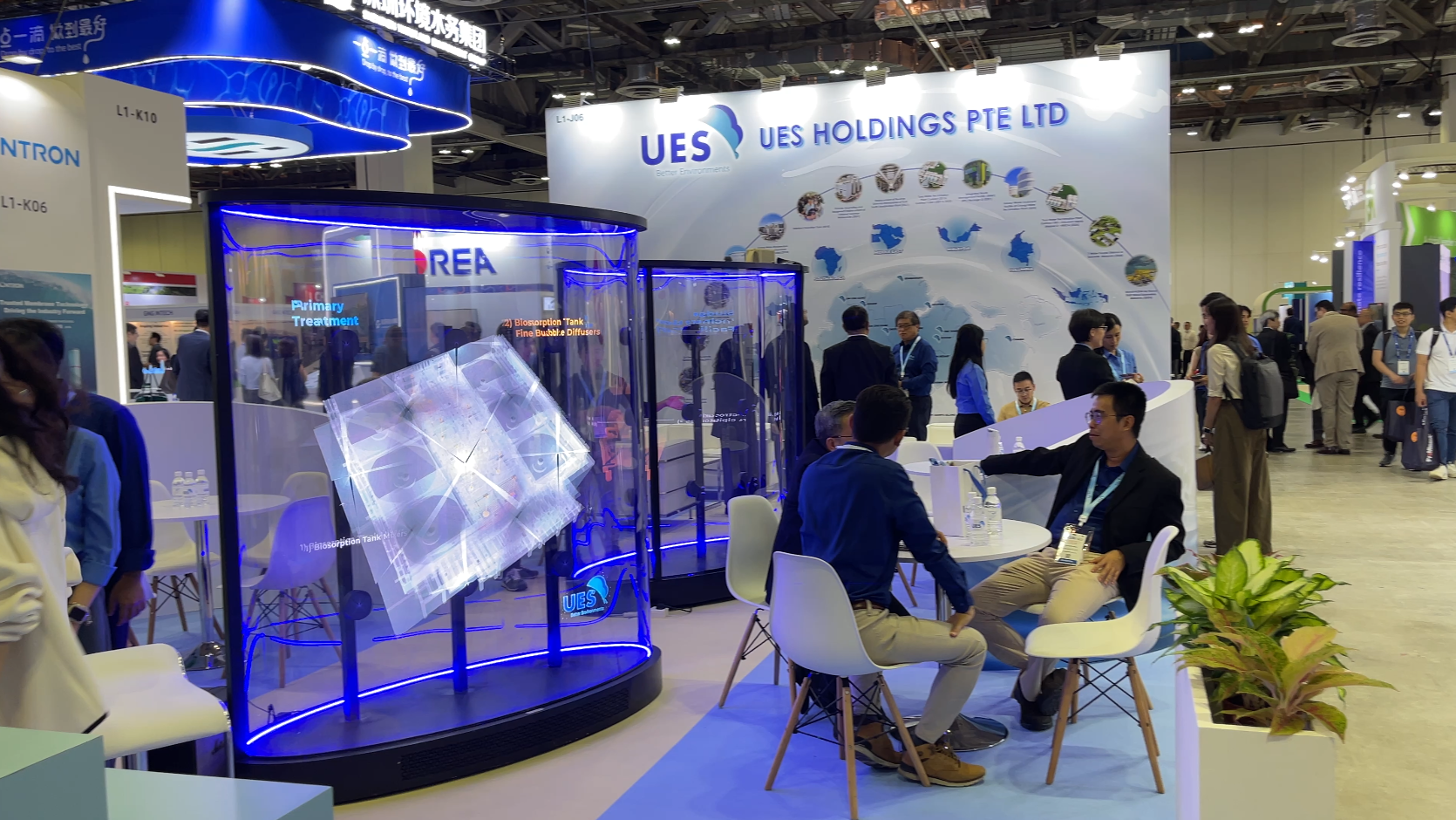 Holord Wall 3D hologram display for water industry showcase at SIWW 2026