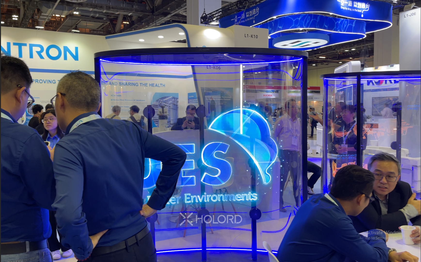 Holord Wall 3D hologram display for water industry showcase at SIWW 2026