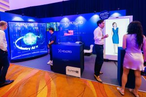 Holord Being AI avatar inside Holord Box and Holord Wall at SuperAI Singapore 2026