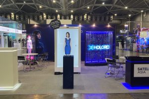 Holord hologram display and AI avatar showcase at ATxSG 2026 in Singapore