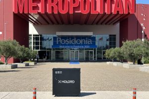 Holord hologram display for maritime satellite technology at Posidonia Greece 2026 with Speedcast